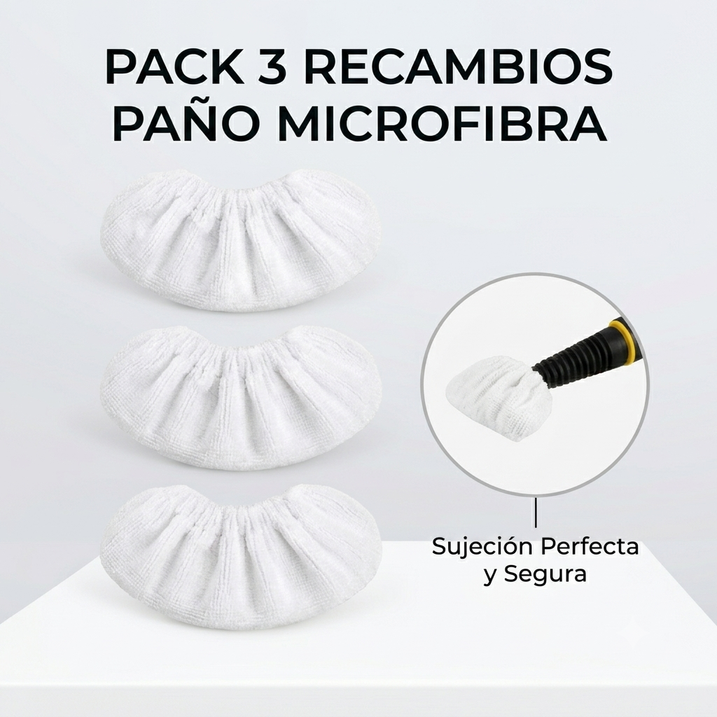 Pack 3 Recambios Paño Microfibra